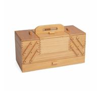 HobbyGift GB9590 - Scatola portaoggetti da cucito in legno vintage, 23 x 45 x 32 cm