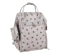 Hobby Gift Zaino Crafters Bee - Zaino porta-filati resistente e impermeabile con scomparti multipli, pannello organizer e fori per filati rinforzati, spallacci imbottiti e comodi, 28 x 24 x 43 cm