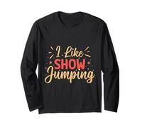 Hobby Horse Rider I Like Jumping Cavallo Da Equitazione Maglia a Manica