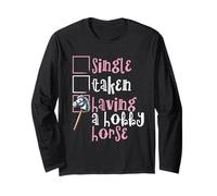 Hobby Horsing Hobby Horses Riding Jumping for Girls Maglia a Manica