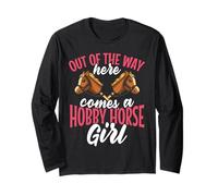 Hobby Horsing Hobby Horses Riding Jumping for Girls Maglia a Manica