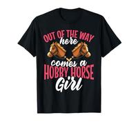 Hobby Horsing Hobby Horses Riding Jumping for Girls Maglietta