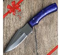 Hobby Hut HH-314 | Coltello da Caccia Personalizzato in Acciaio Inox da 10,5 Pollici 420C | Lama Fissa, Manico in micarta | Fodero in Cuoio | Progettato per la Caccia e Il Campeggio