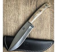 Hobby Hut HH-316 | Coltello da Caccia Personalizzato in Acciaio Inox da 10,5 Pollici 420C | Lama Fissa, Manico in micarta | Fodero in Cuoio | Progettato per la Caccia e Il Campeggio