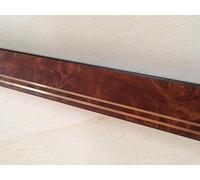 Hobby Legno Asta Cornice per Quadri Prezzo per 2 aste mt. 4,80, (radica Noce Fili Oro, mm.15x20x2400). Made in Italy.