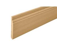 Hobby Legno - Battiscopa Massello In Legno Di Ayous Non Verniciato Mod. Berna mm. 120X13X2500 Nr.2 pezzi (Prezzo Per ml. 5)