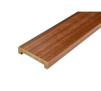 Hobby Legno - Coprimuretto Massello In Legno Tinto Noce Medio mm. 30X140X2500 Per Muro Da mm. 110(Prezzo Per ml. 2, 5)