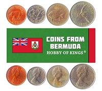 Hobby of Kings Set di 4 Monete delle Bermuda. 1, 5, 10, 25 centesimi. 1970-1985