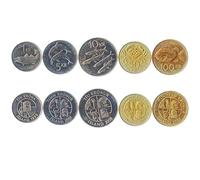 Hobby of Kings Set di 5 Monete dall'Islanda: 1, 5, 10, 50, 100 Kronur. 1987-2011