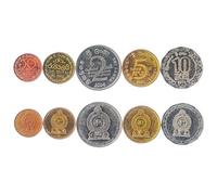Hobby of Kings Set di 5 Monete dallo Sri Lanka: 50 centesimi, 1, 2, 5, 10 rupie. 2005-2011