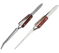 Hobby Reverse Action punta dritta e curvo pinzette con fibre grip (set of 2)