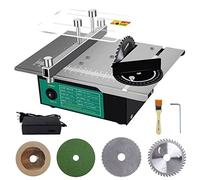Hobby Sega da Tavolo, Sega da Tavolo di Precisione Portatile da 180 W con 4 Lame, profondità di Taglio 40 mm, Sega Multifunzionale per Lavorazione del Legno da Taglio Piccolo per Artigianato Modello