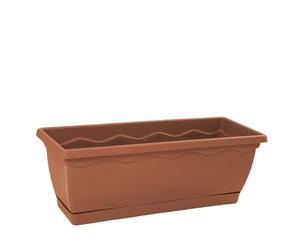 Hobby&Style Vulcano Balconetta Vulcano con Riserva ad Incastro, Terracotta, 40 cm