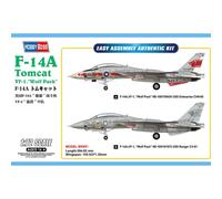 Hobbyboss 80279 F-14a Tomcat VF-1" Wolf Pack Model Kit, Coloured