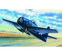 Hobbyboss-F8F-1 Bearcat Aeromodello in Kit da Montaggio, Colore Blu, Medio, HBB80356