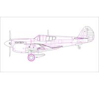 Hobbyboss 85801 - 1:48 P-40E Kitty Hawk Fighter- Nuovo