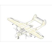 Hobbyboss 87261 - 1:72 US P-61A Nero Widow- Nuovo
