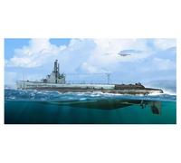 Hobbyboss HBB83524 1:350-USS Gato SS-212 1944 Scale Model Kit, Molded Color
