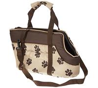 Hobbydog TORBWL4 - Borsa per Cani e Gatti, Dimensioni 22 x 20 x 36 cm, Beige con Zampe