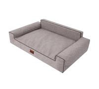 HOBBYGARDEN Cuccia morbida per cani, letto per animali domestici, colore: cappuccino, 98 x 66 cm