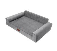HOBBYGARDEN Cuccia morbida per cani, letto per animali domestici, colore: grigio, 98 x 66 cm