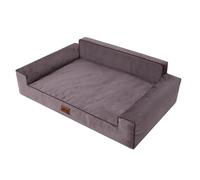 HOBBYGARDEN Cuccia morbida per cani, letto per animali domestici, colore: marrone, 98 x 66 cm