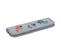 HobbyGift Astuccio Per Ferri Da Maglia Ricamato Knit Happens Custodia Per Aghi