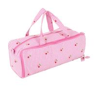HobbyGift Borsa Per Lavori A Maglia Con Pin Storage Ricamata A Ciliegie