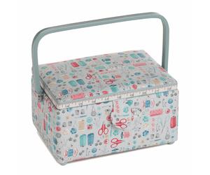 HobbyGift Cassetta Cucito Media In Pvc Maniglia - Stitch in Time
