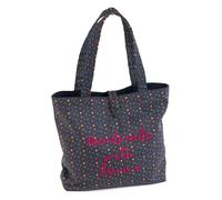 HobbyGift Craft Bag Tracolla Borsa Ricamata Frase Cuori Storage Carry