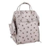 Hobby Gift Zaino Crafters Bee - Zaino porta-filati resistente e impermeabile con scomparti multipli, pannello organizer e fori per filati rinforzati, spallacci imbottiti e comodi, 28 x 24 x 43 cm