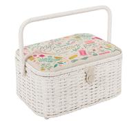Hobbygift Scatola da Cucito (L ): Ovale: Wicker Basket: Ricamato: My - Cesto