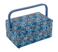 HobbyGift Scatola Da Cucito (M) In Legno A Motivi Floreali - Storage