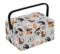 HobbyGift Scatola Da Cucito Media Gatti - Storage - Merceria - Regali - MRM\665