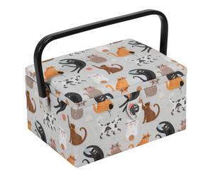 HobbyGift Scatola Da Cucito Media Gatti - Storage - Merceria - Regali - MRM\665