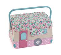 HobbyGift Scatola Per Cucito Caravan - Vassoio Porta Contenitore Con Tasche