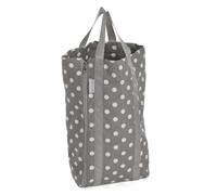 HobbyGift Spilla Da Maglia Con Porta Spilli -Reversibile- Grigio In Lino Pois