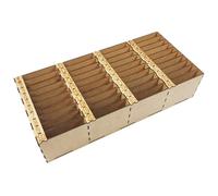 HobbyHold Custodia per cellulare con 40 scomparti numerati - Porta cellulare in legno per aule, formazione e seminari - Scatola portaoggetti per smartphone - Pronta assemblata, organizzatore