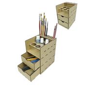 HobbyHold Organizer per modellismo con 2 cassetti - Compatto Portautensili e colori - Modello scaffale colorato - Scaffale colorato - Paint Rack - Organizer da scrivania - Porta pennelli