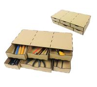 HobbyHold Organizer per modellismo con 2 cassetti, porta attrezzi e colori, modello di scaffalatura colorata, scaffale per colori fai da te, organizer da scrivania, porta pennelli (SO7)