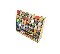 HobbyHold Scaffale a colori per modellismo, 56 misure miste, fori - accessori per modellismo in legno - Paint Rack taglio laser - Paint Station ideale per Vallejo e Citadel colori - Supporto colore