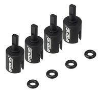 HobbyMarking RC Car Alluminio Gear Box Joint Cup Set per Tamiya TT-01 / TT-01E / TT-02 / TT-02B Telaio 1/10 Drift Car Upgrade Parts #54477