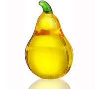 hobbyme Collezione di pera di cristallo giallo, Ornamenti da tavolo per ufficio frutta in vetro, Figurine artistiche di pera in vetro, Decorazioni per la cucina domestica, Ornamenti da tavolo