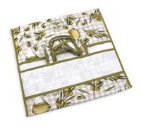 hobbymio.it Borsa porta vivande in tessuto da ricamare a punto croce, Porta Torte da ricamare a Punto Croce, Porta Torte da trasporto in Tessuto Trapuntato, tela aida (165 Olive)