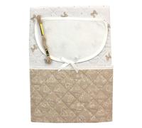 hobbymio.it Trapuntino da Culla da Ricamare a Punto Croce, Trapuntino da Culla con Tela Aida più Matassina di Filo, Trapuntino Culla Double Face (02 Panna)