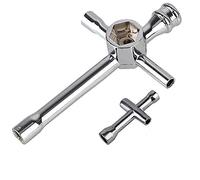 Hobbypark 2pcs Alluminio Croce Chiavi Manica 4/5/5.5/7mm 8mm 10mm 12mm 17mm Glow Plug Socket Hex Driver Chiave Esagonale Ruota Strumenti di Riparazione per RC Auto