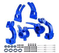 Hobbypark Blocco sterzo anteriore in alluminio Knuckles & C-Hub Caster Blocks & Mozzi posteriori per Arrma 1/10 Granito 4X4, Typhon, Big Rock, Senton, Sostituire AR330442 AR330467 AR330469 (blu navy)