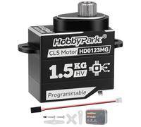 HobbyPark Mini Z Servo Digital Coreless Servo Metal Gears Micro Servos Fast Speed Compatibile con 1/24 1/28 Drift Car Losi Micro B JR & JST ZH1.5mm Connettore (nero)