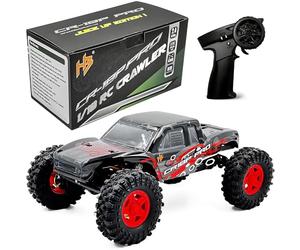 HobbyPlus CR-18P PRO Brushless Juice Up Edition RTR w HBW Electronics, 2,4 GHz 4CH TX - Telecomando Crawler, RC Rock Crawler 1/18 Full Lock 4WD Off-Road per adulti (rosso (HBP1810360-JURD))