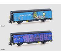 Hobbytrain N 24666 Un Carrello A Muro SBB Graffiti Epoca 6 NUOVO OVP 1:160